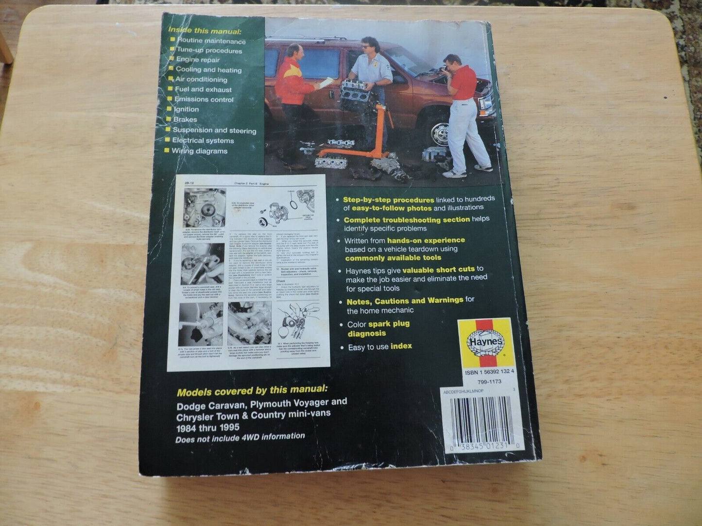 Dodge Caravan Plymouth Voyager & Chrysler Town & Country 1984-85 Repair Manual