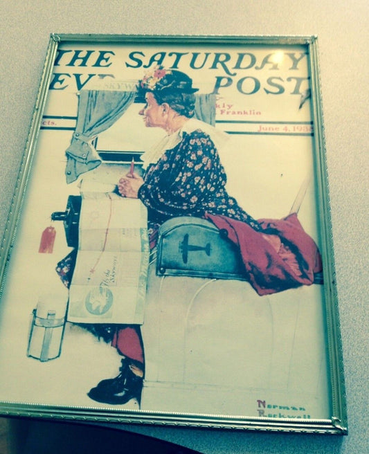 FRAMED REPRODUCTION OF THE SATURDAY EVENING POST FROM JUNE 4, 1938