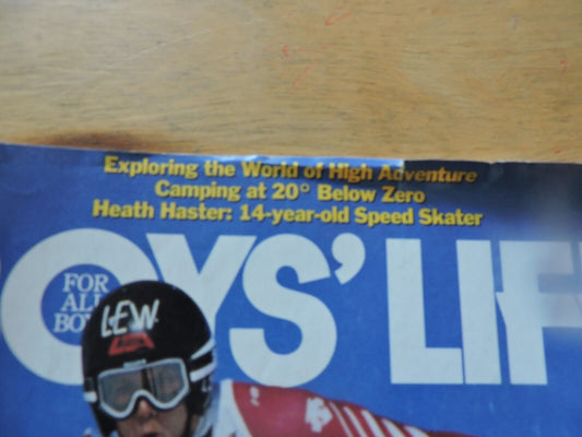 BOYS' LIFE MAGAZINE--JANUARY 1988--THE DOWNHILLERS: FASTEST SKIERS