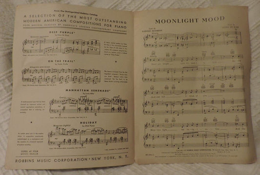 Moonlight Mood For Voice & Piano