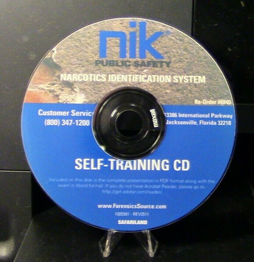 NIK Public Safety Presents: Narcotics Identification System Self-Training CD