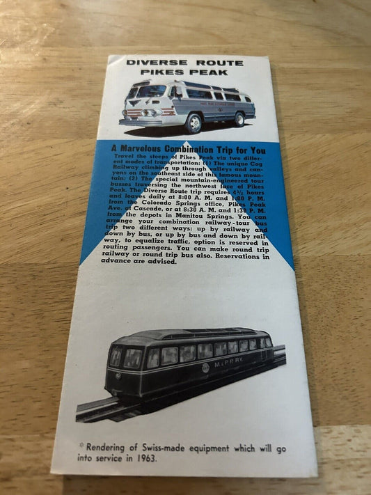 PIKES PEAK VIA WORLD FAMOUS COG WHEEL ROUTE