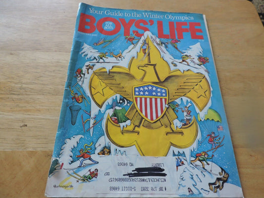 BOYS' LIFE MAGAZINE--FEBRUARY 1988--YOUR GUIDE TO THE WINTER OLYMPICS