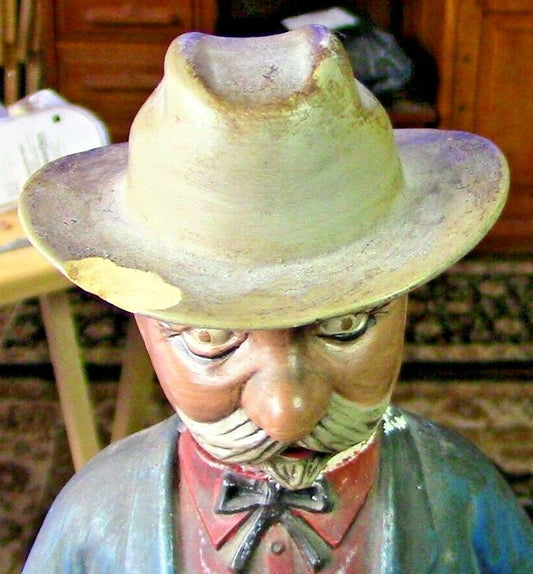 Vintage Hand Painted Porcelain Bourbon Decanter: