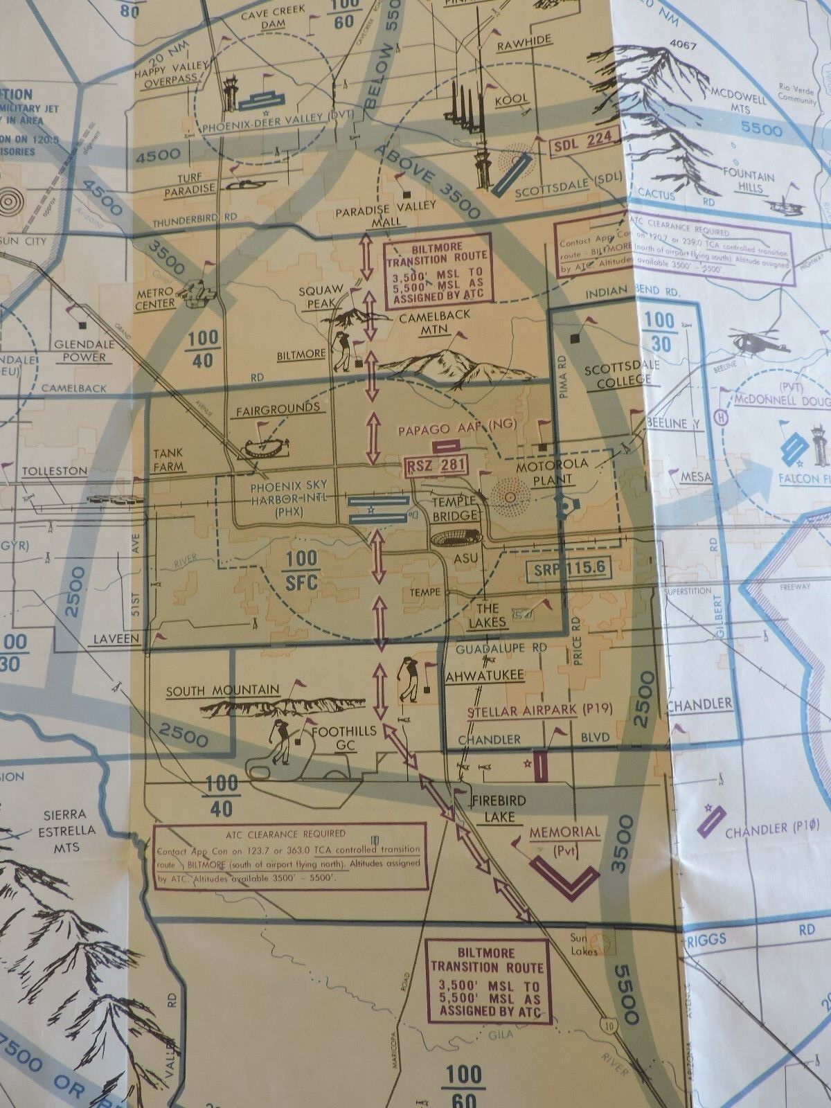 PHOENIX TERMINAL CONTROL AREA CHART 5TH EDITION NOV. 14,1991