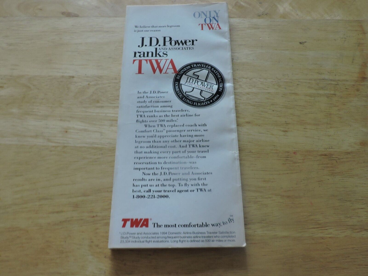 TWA Worldwide Timetable Effective January 31, 1994