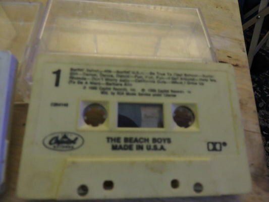 BEACH BOYS:  SPIRIT OF AMERICA & MADE IN U.S.A.--CASSETTE TAPES--1975 & 1986
