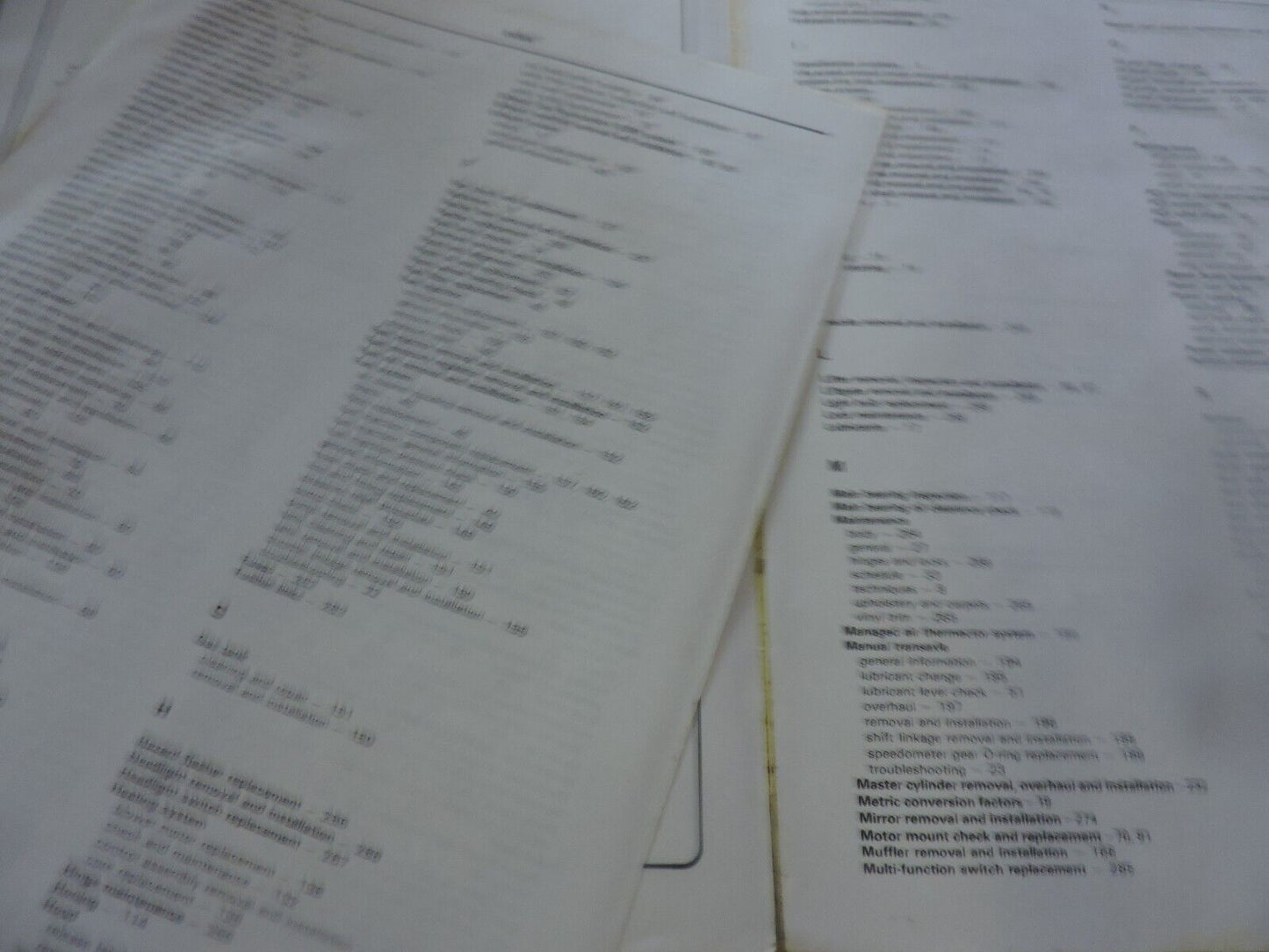 FORD TAURUS & MERCURY SABLE 1986 THRU 1991 REPAIR MANUAL