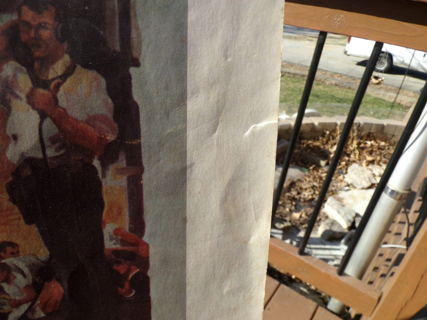 PRINT OF WWII NAVY RECRUITMENT POSTER NAMED "THE VALIANT SPIRIT OF OUR NAVY"