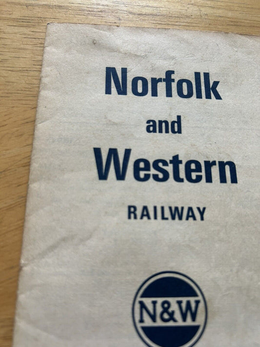 NORFOLK AND WESTERN RAILWAY SYSTEM PASSENGER TRAIN SCHEDULES Eff. APRIL 24. 1966