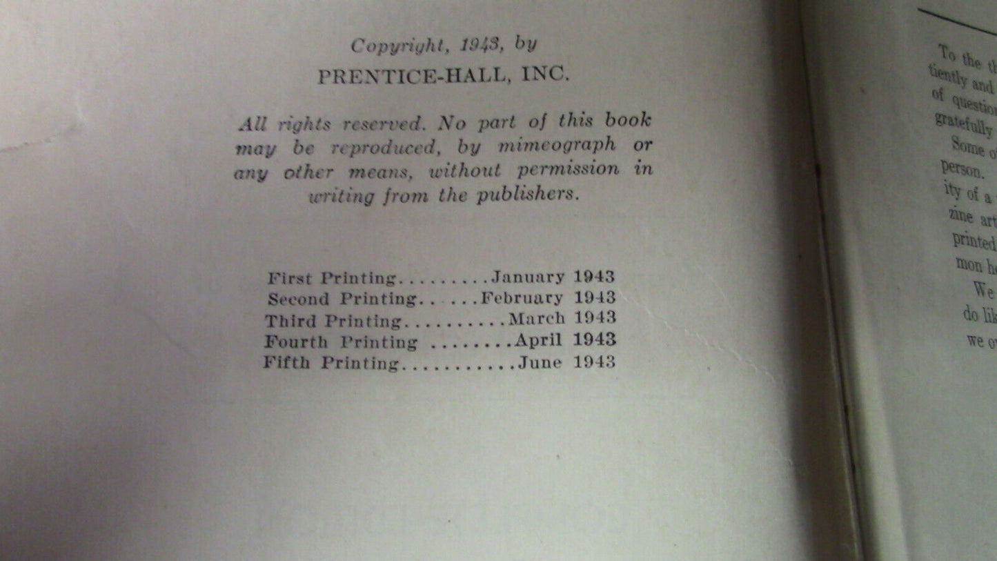 VINTAGE ELEMENTS OF RADIO HANDBOOK- (1943 COPYRIGHT)