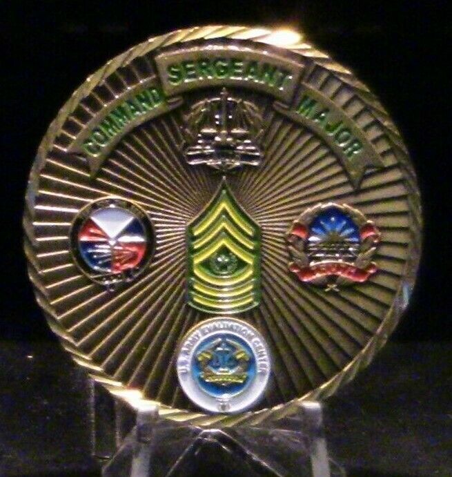 ATEC, Alexandria, VA. Command Sgt. Major Award Challenge Coin