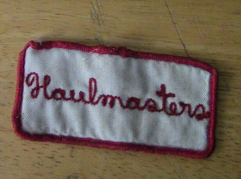 Patch: Haulmasters (White Background/Red Outline)