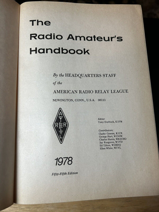 Hardcover: The 1978 ARRL Handbook for the Radio Amateur