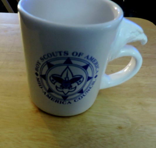 BOY SCOUTS OF AMERICA: MID-AMERICA COUNCIL CUP WITH EAGLE HANDLE