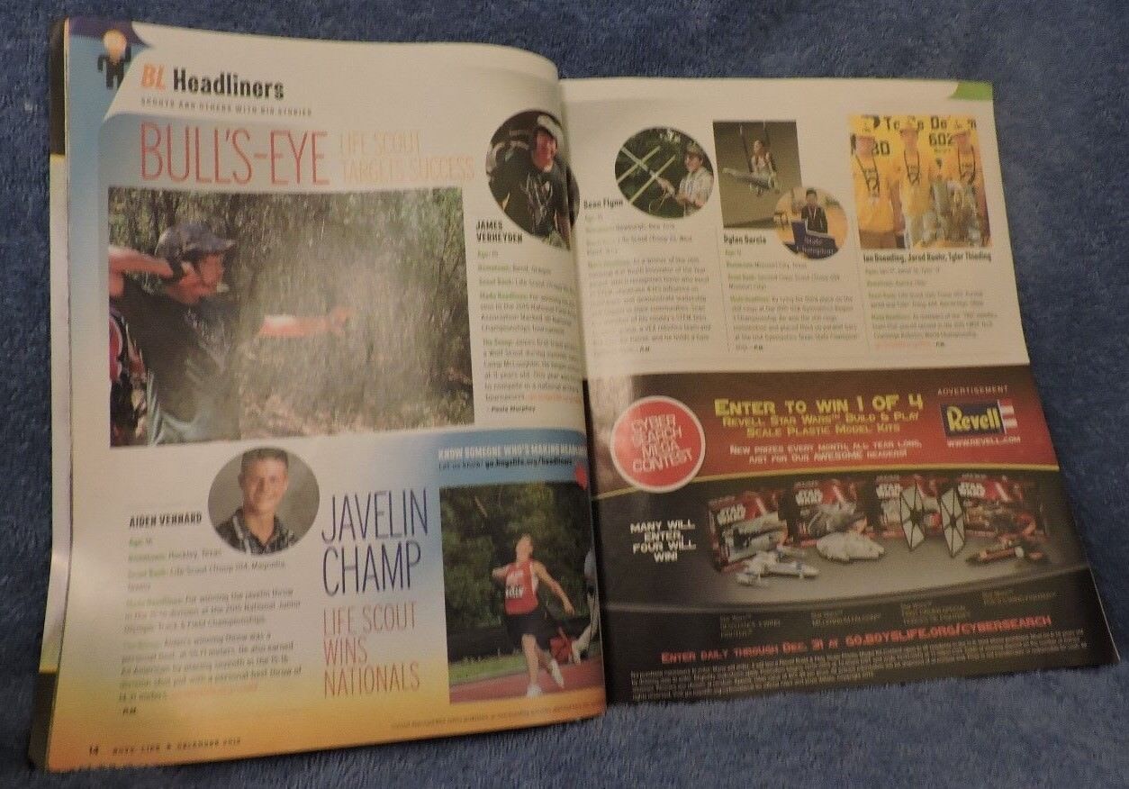 Boy's Life Magazine "Paw Power" December 2015