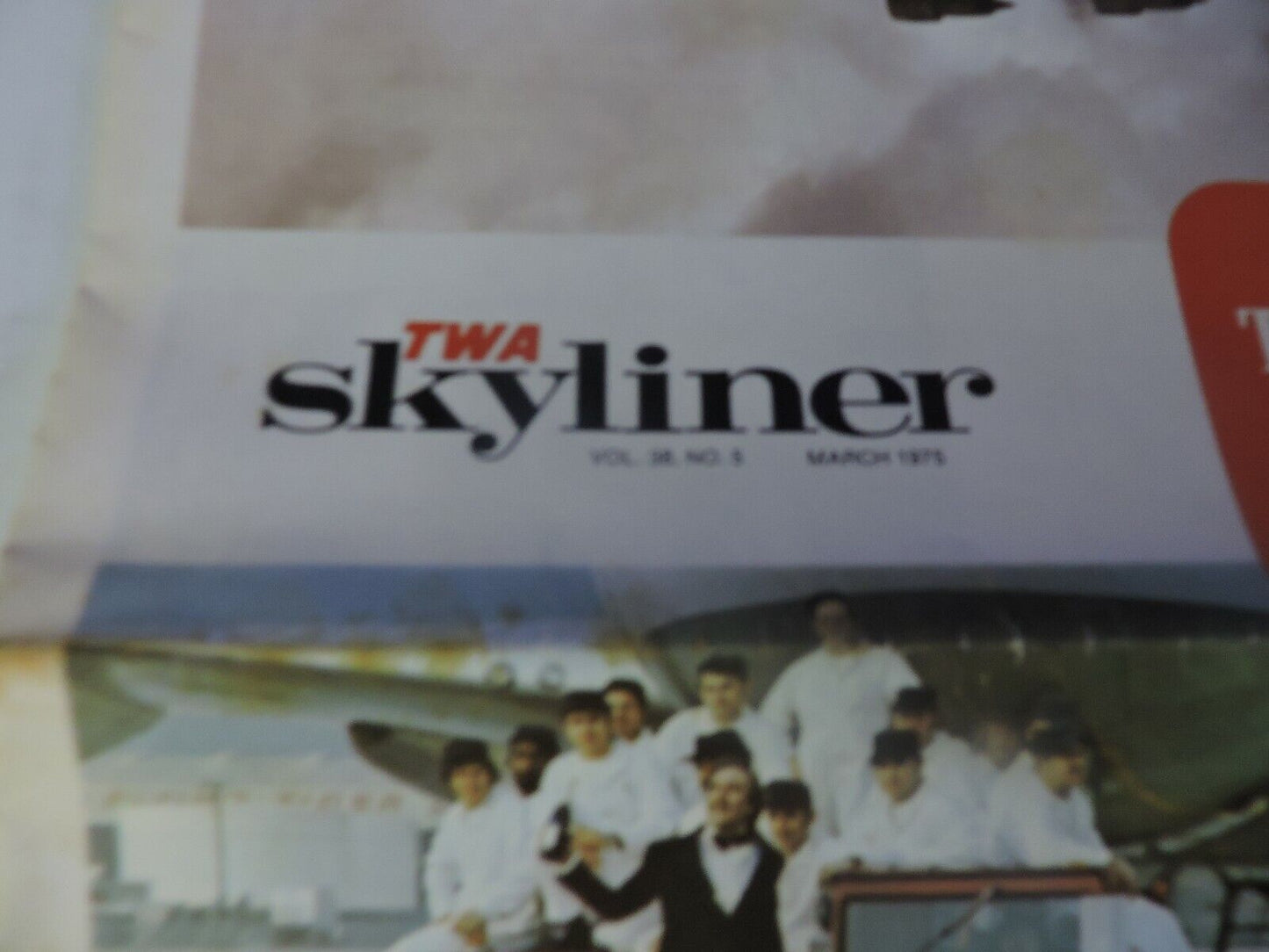 TWA SKYLINE VOL 38 NO 5 MARCH 1975: INTRODUCING TRANS WORLD SERVICE AND TRANS WO