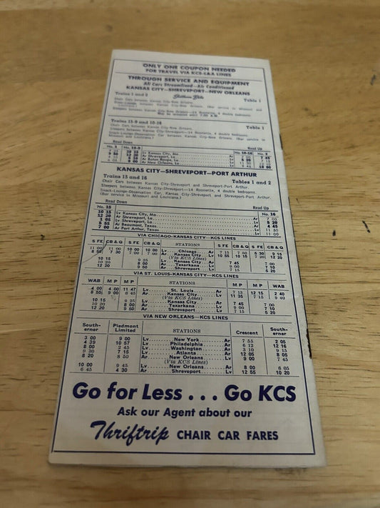 KANSAS CITY SOUTHERN LINES INFORMATION FOLDER 1964