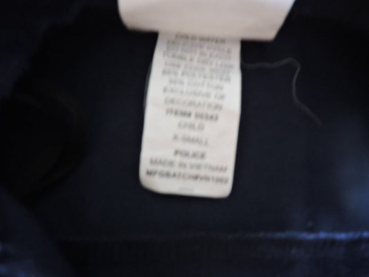 CALIFORNIA COSTUME CHILD XSMALL POLICE BUTTON SHIRT