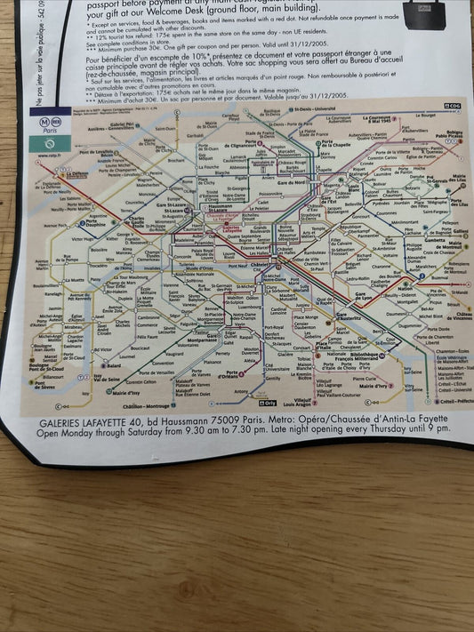 Vintage Advertising: Galeries Lafayette Coupon 10% off