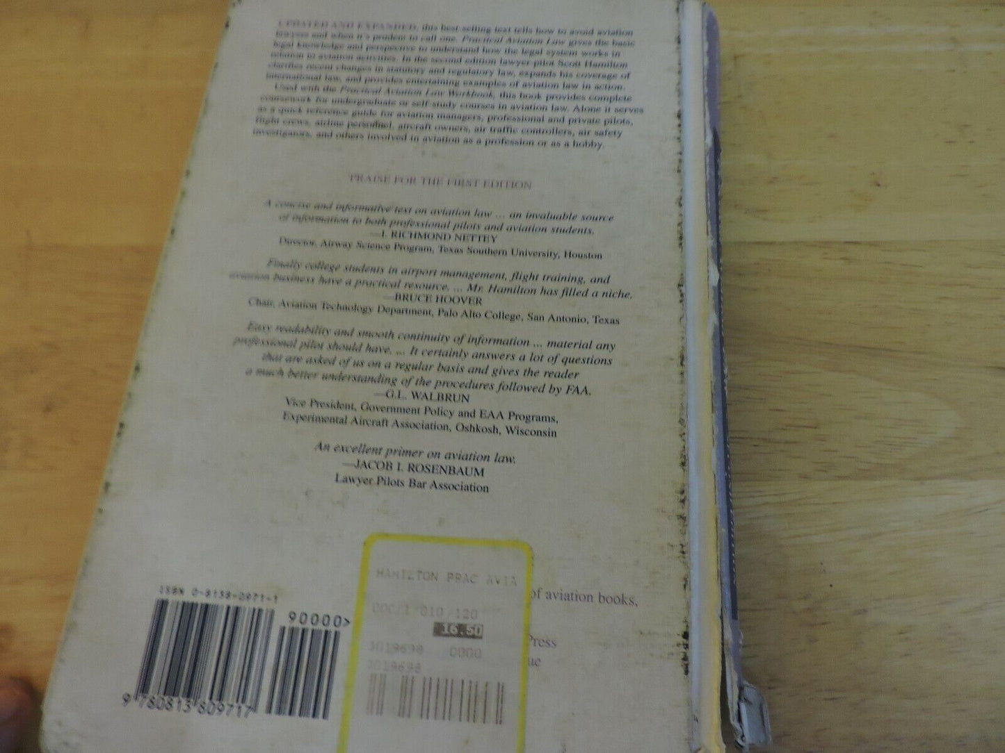 PRACTICAL AVIATION LAW SECOND EDITION, 1996