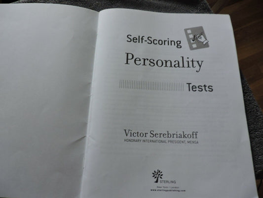 SELF-SCORING PERSONALITY TESTS