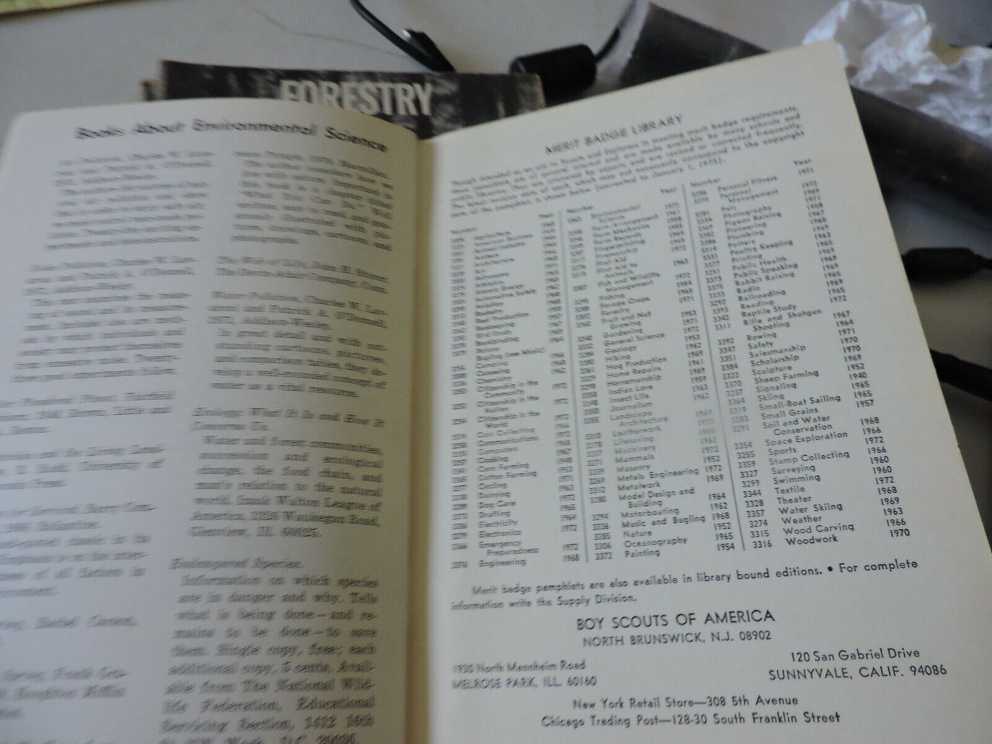 Boy Scouts of America Merit Badge Series Enviromental Science 1973