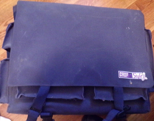 Black Shooter's Case-Crop In Style Jr. Brand-6 Flapped Pockets & 3 pouches
