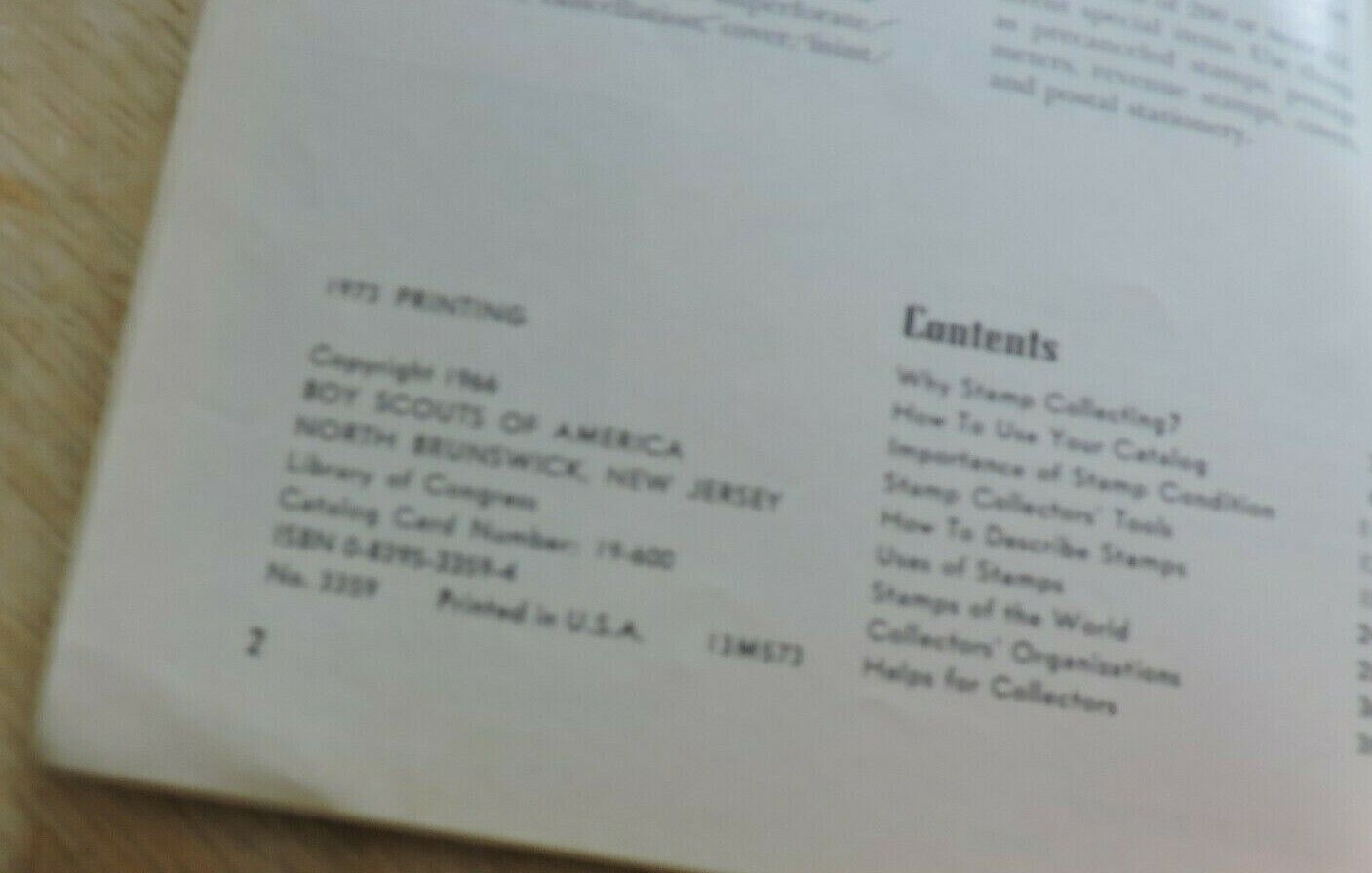 BOY SCOUT MERIT BADGE BOOK: STAMP COLLECTING  1966