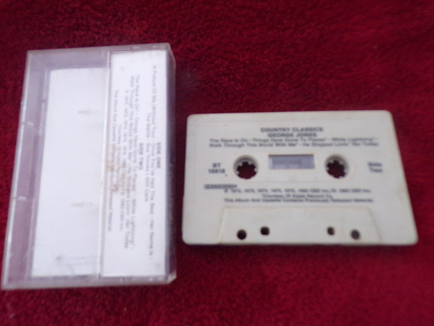 Vintage George Jones Country Classics Music Cassette Tape