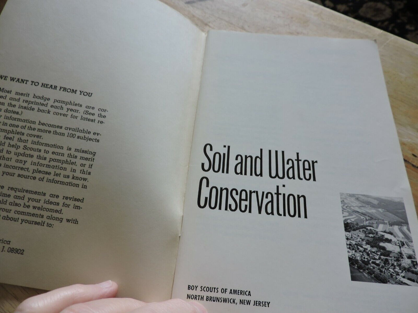 BOY SCOUT MERIT BADGE BOOK: SOIL AND WATER CONSERVATION 1972