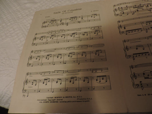 Smile of Columbine: Air De Ballet (Alto Saxophone Solo) by R. Drigo (Piano Part)