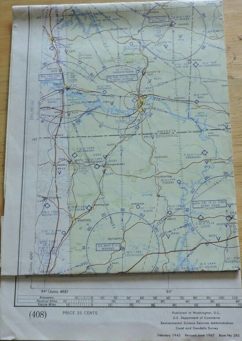 Boston Mountains Aeronautical Chart