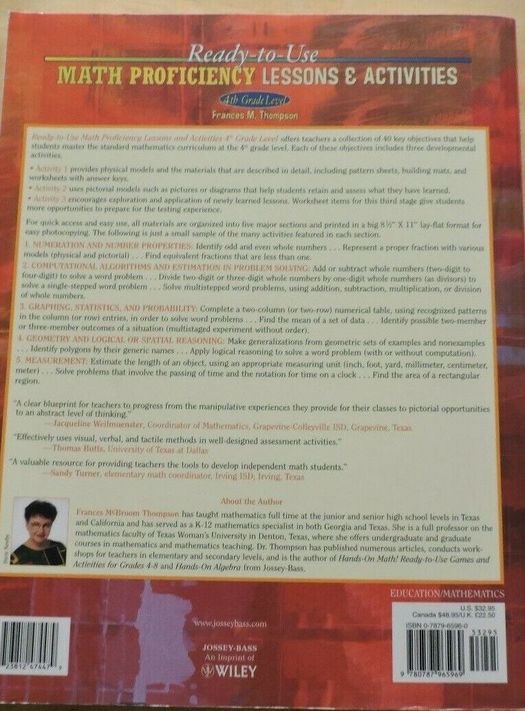 Math Proficiency Lessons and Activities 4th Grade Test Prep