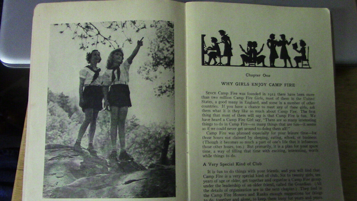 Book of the Camp Fire Girls 1936 Edition Illustrated Soft Cover