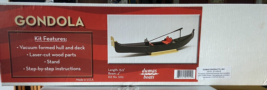 Dumas boats-Gondola Kit # 1012