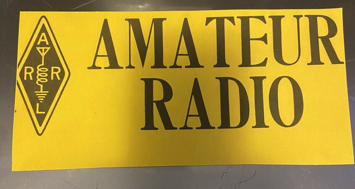 ARRL-AMATEUR RADIO SIGN 5" x 10"