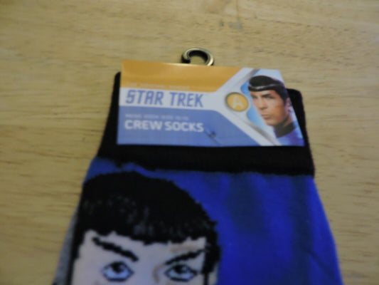 STAR TREK: THE ORIGINAL SERIES CREW SOCK SPOCK: SIZE 10-13