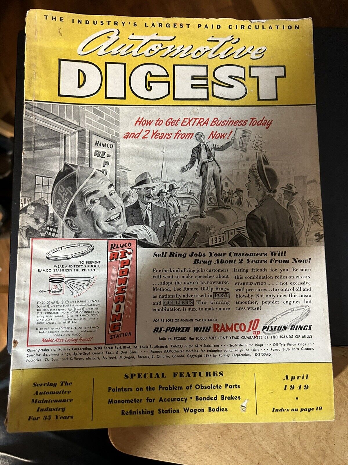 AUTOMOTIVE DIGEST MAGAZINE, APRIL 1949