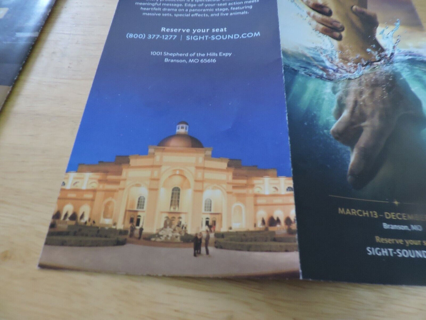 JESUS--LIVE ON STAGE, BRANSON, MO PLAYBILL AND PAMPHLET