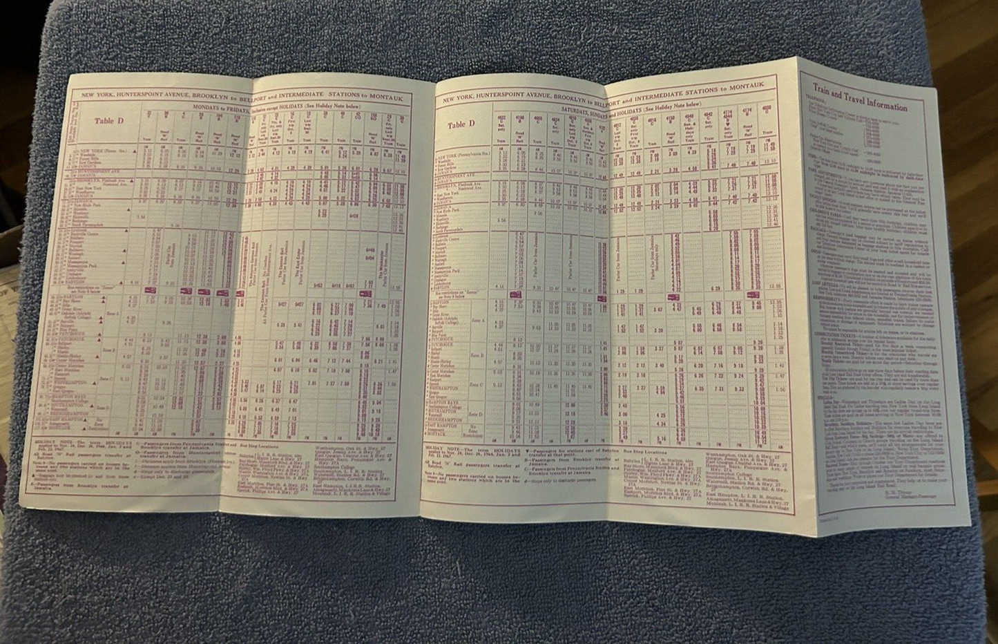 LONG ISLAND RAIL ROAD TIME TABLES SEPTEMBER 12, 1966