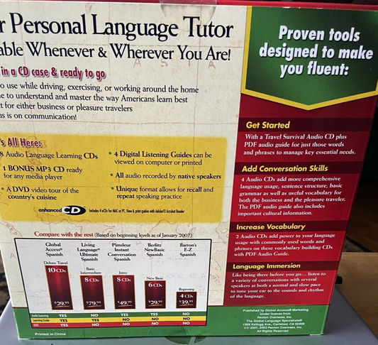 Mastering Spanish Deluxe Travel Edition (Plus DVD Tour of Spanish Cuisine)