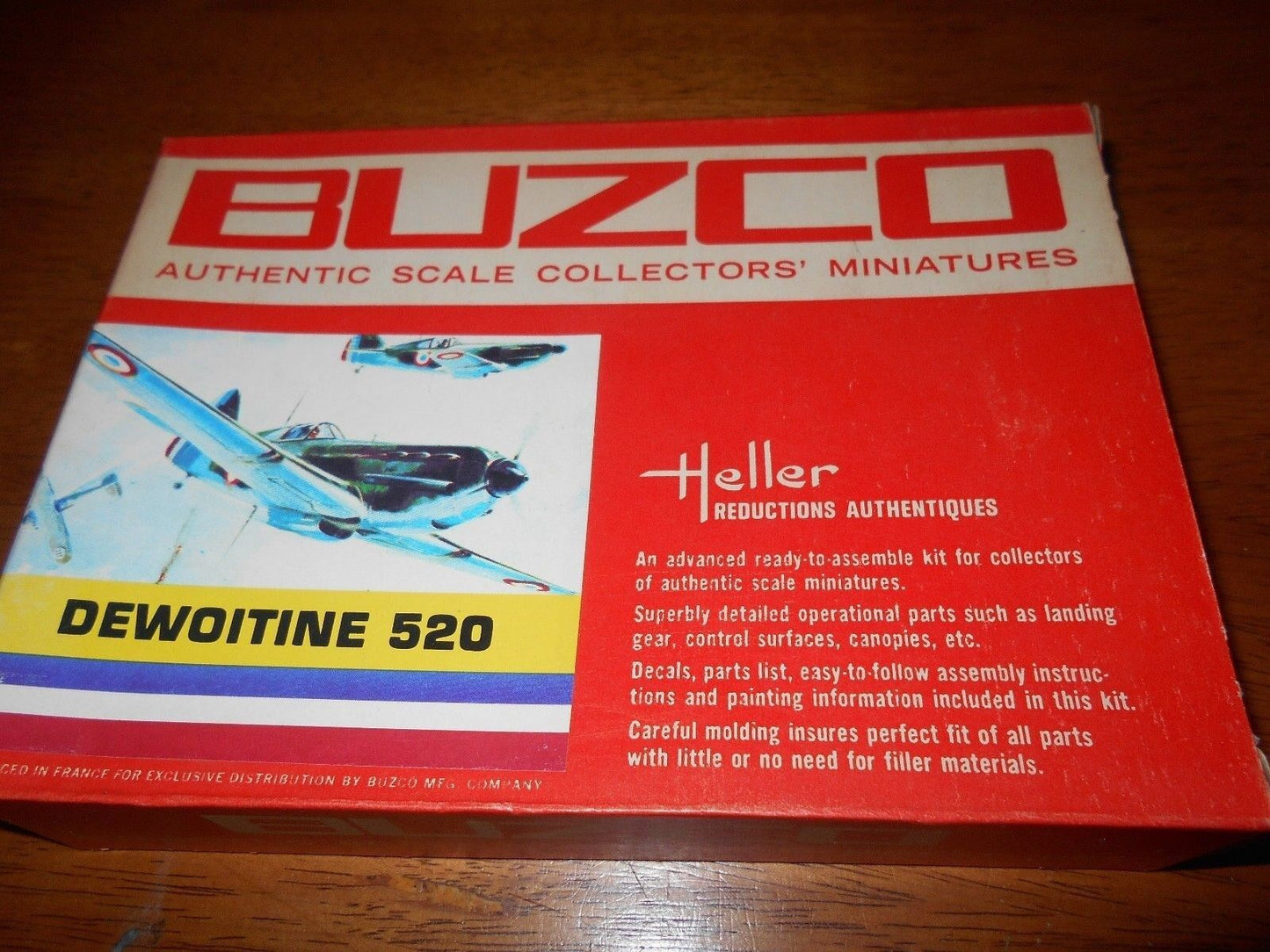 BUZCO French Dewoitine 520 airplane 1:72 scale new model in an old box
