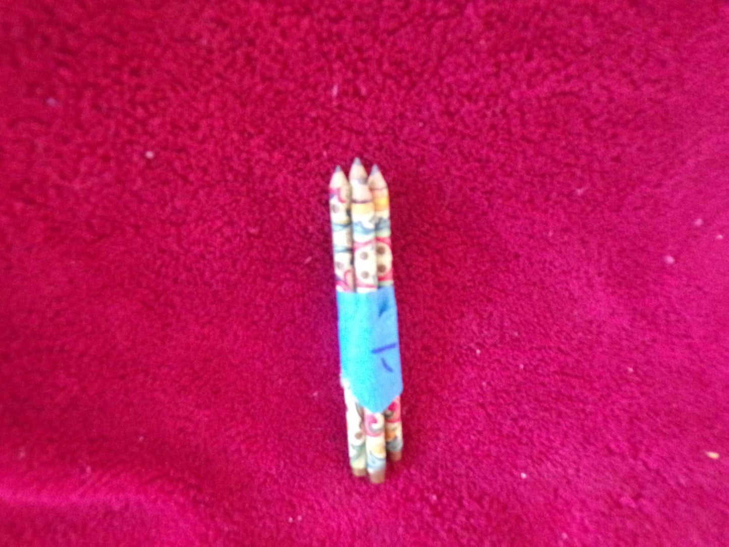 Collection of 4 Vintage (1970's) Psychedelic style Mini-Pencils