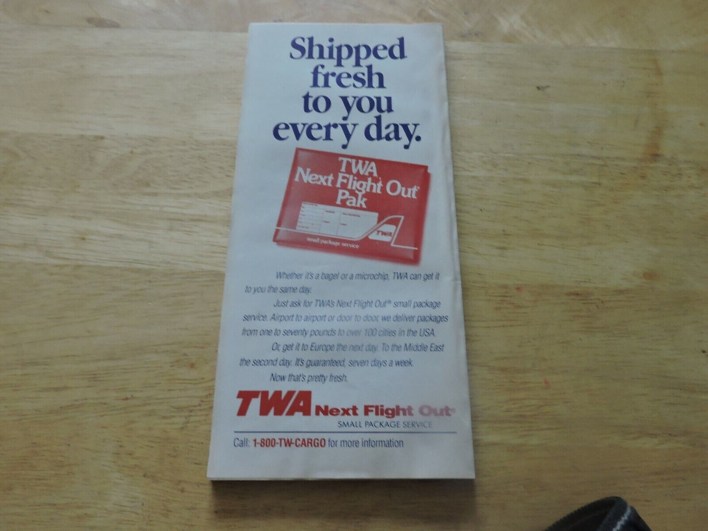 TWA Worldwide Timetable Effective June 1, 1993