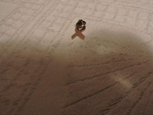 Pink Breast Cancer Ribbon Lapel Pin