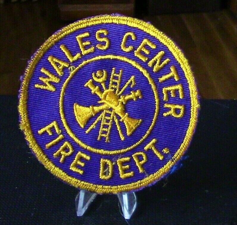 Company Closed: Wales Center Fire Department Patch
