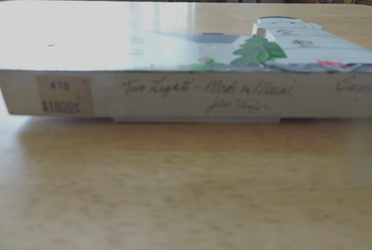 TWO LIGHTS MADE IN MAINE BY JANE TAYLOR 6X4X.75 INCHES