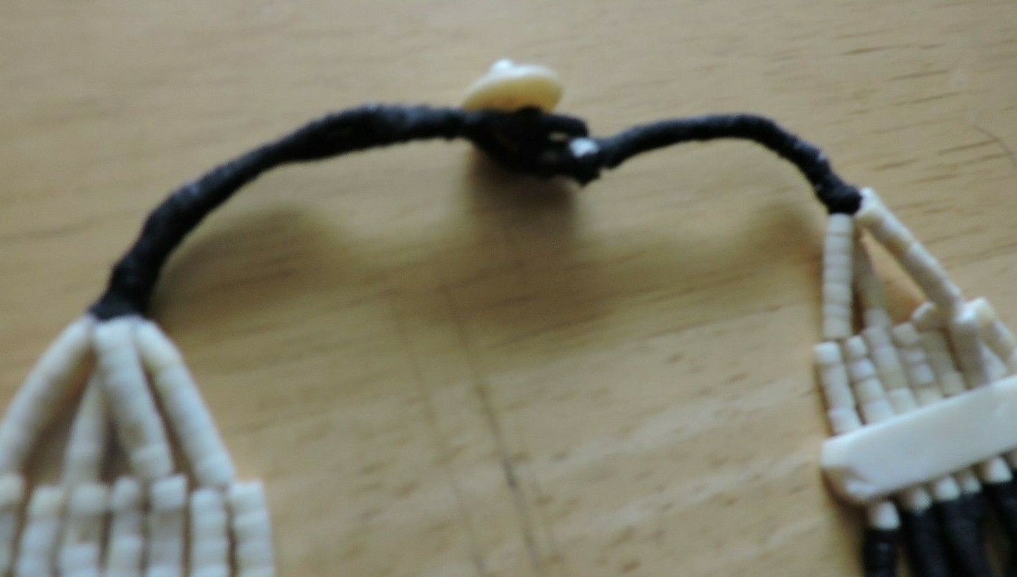 Pawnee Tribe Artist Created : Beaded Belt (32 INCHES Long) Brown and Tan