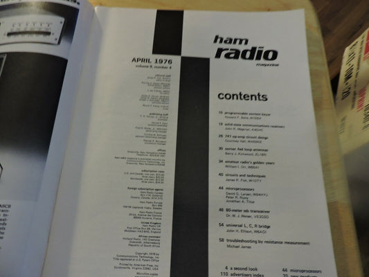 HAM RADIO MAGAZINE APRIL 1976